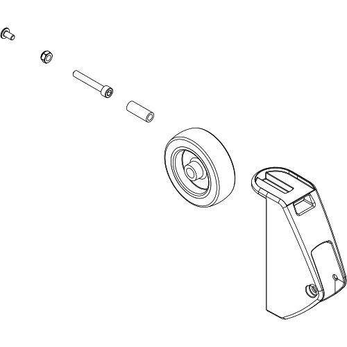 Transport Wheel Kit Left Ef Xt - 1523183.png