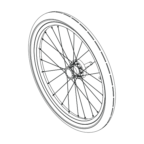 Wheel Assembly 40Mm 17-X - 1541772.png
